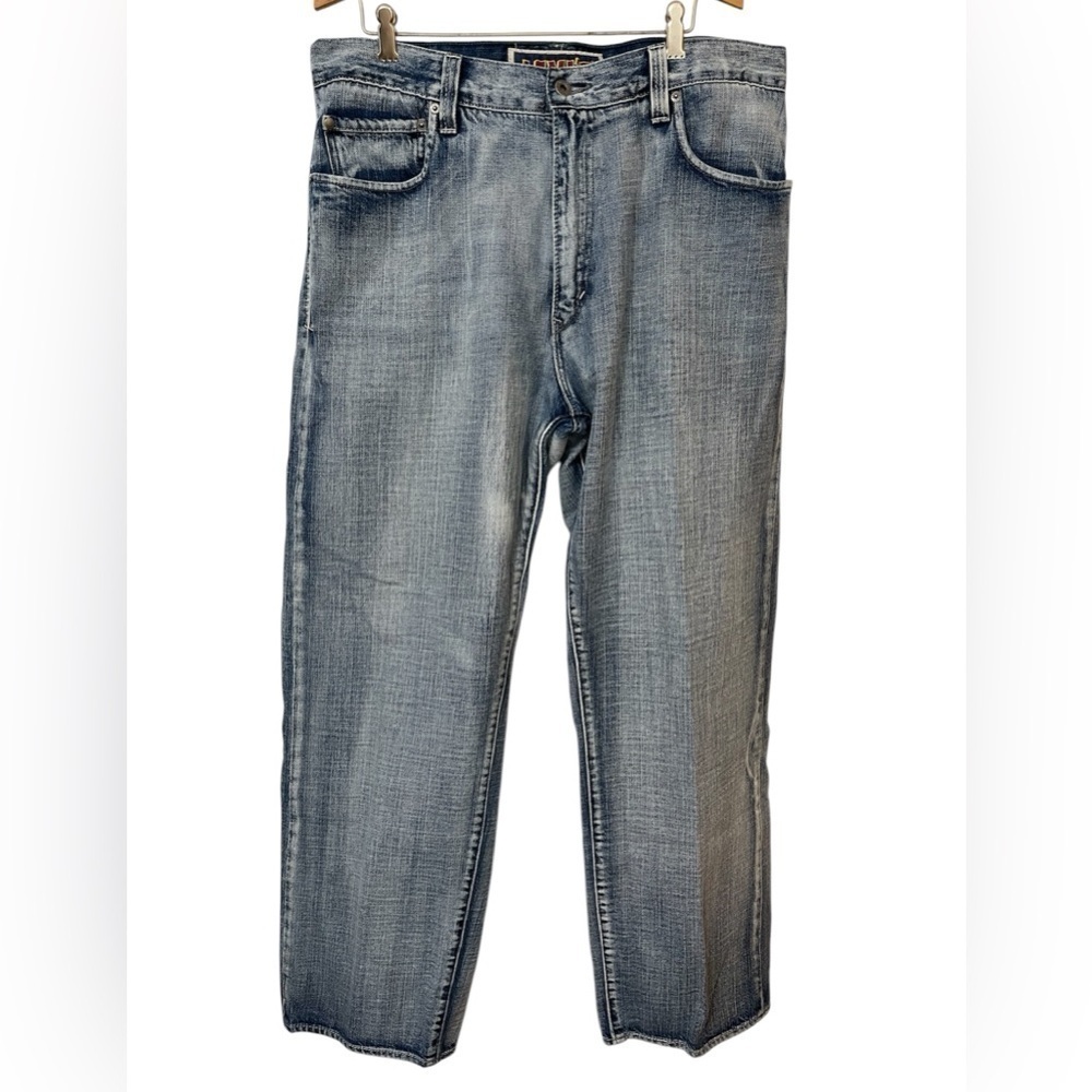 Vintage Levi’s 569 Loose Straight Fit 36x32 Baggy Denim Jeans Dark Wash Y2K Fade